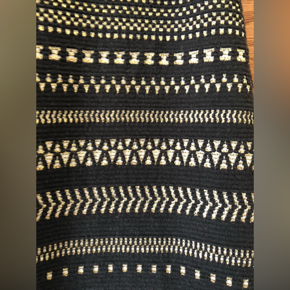 Express Pencil Skirt, Black and Gold, Size S - Picture 3 of 6